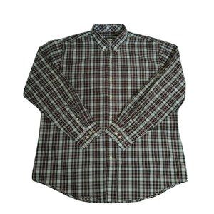 Van Heusen Men's Long Sleeve Shirt XL Button Down Classic Fit gray red 17